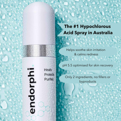 Endorphi Hypochlorous Acid Face & Body Spray by Endorphi Skincare – hypochlorous acid face and body reset mist